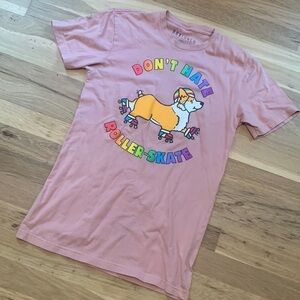 BOXLUNCH Don’t Hate Roller-skate Short Sleeve Tee Shirt Rainbow Women’s S